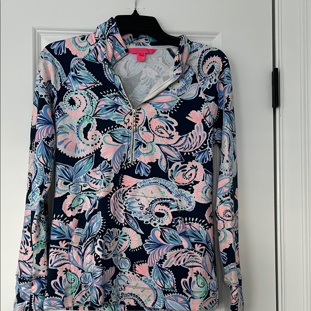 Lilly Pulitzer Women's Floral Top - Navy Multicolor